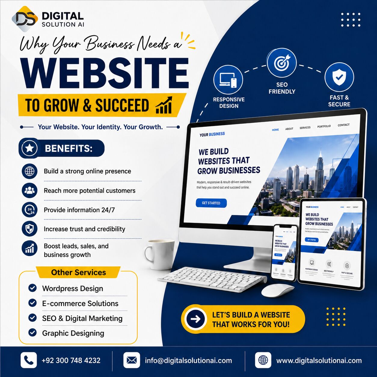Islamabad, Marketing, Your Business Deserves A Website That Drives Growth! 🚀