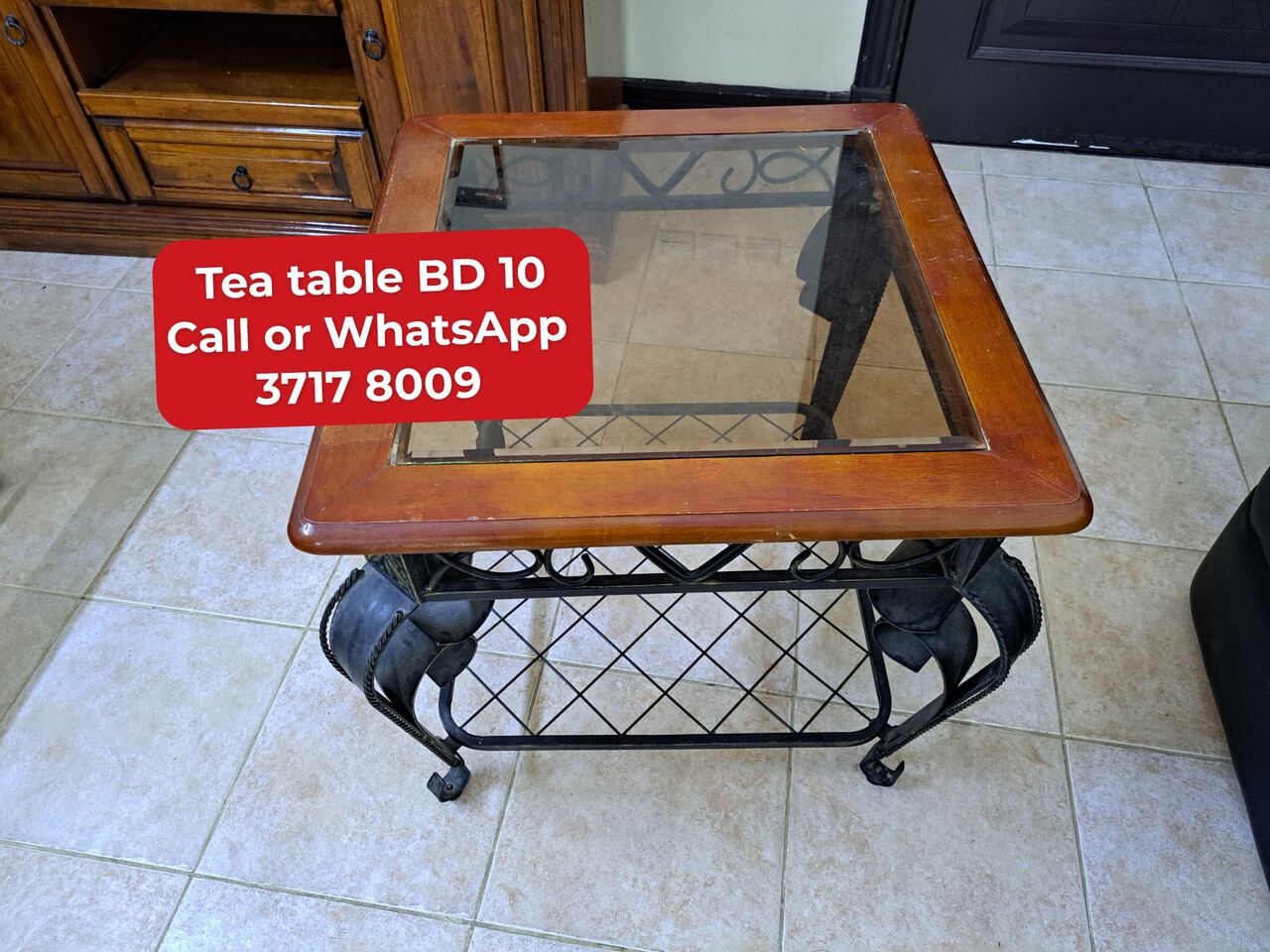 Manama, Furniture, BHD 10,  🌍🌎Tea Table In Good Condition For Sale With Delivery