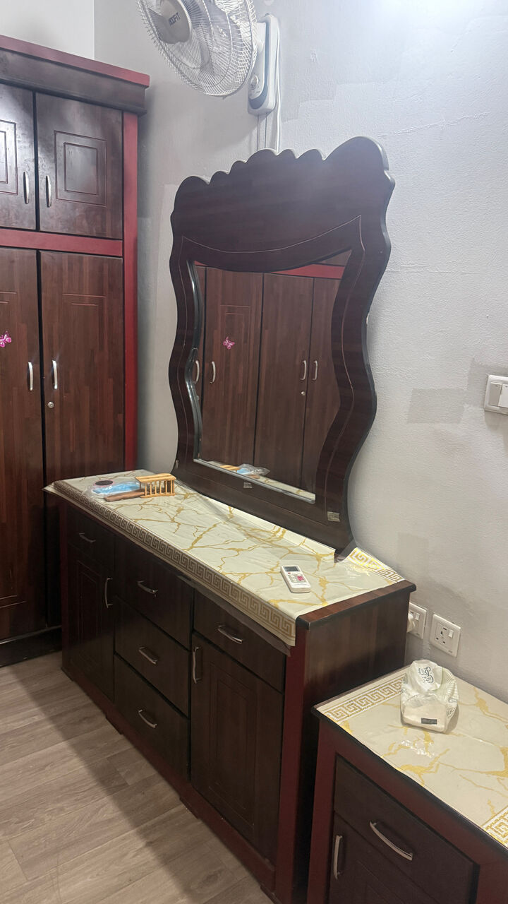 Riyadh, Furniture, SAR 1900,  ROOM Furniture Set Bed With Mattress, Full Size Cupboard, Dressing Table, Side Table