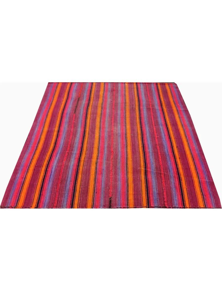 New York, Furniture, USD 620,  6x7 Orange Old Persian Kilim Rug