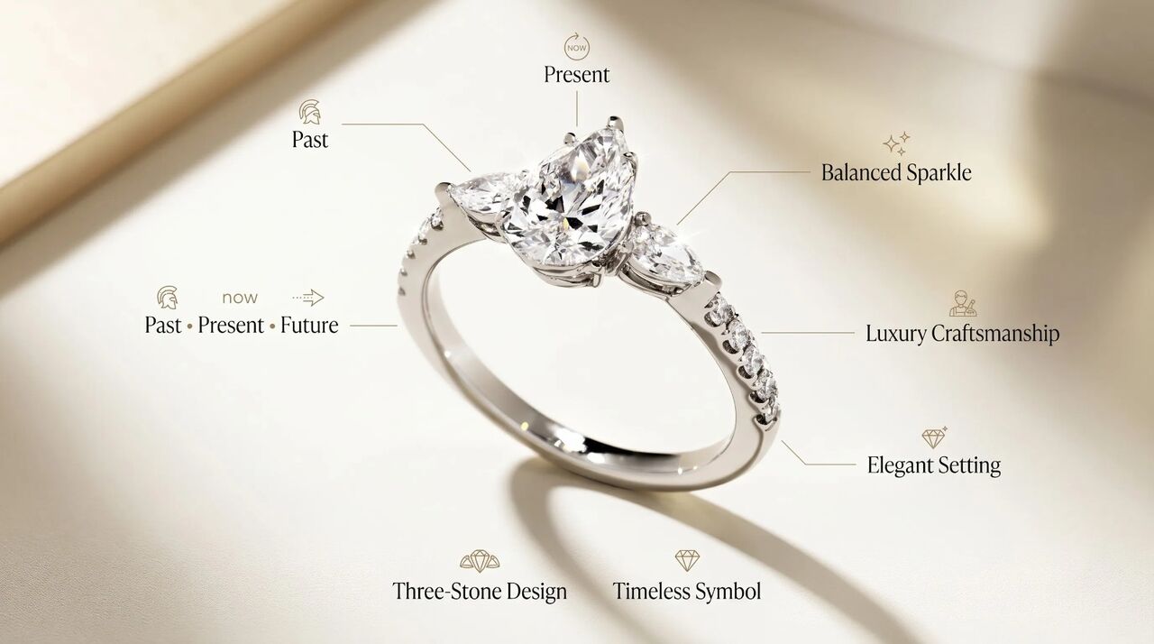 London, Clothing & Accessories, GBP 2450,  Trilogy Diamond Ring: Why This Iconic Style Never Goes Out Of Fashion