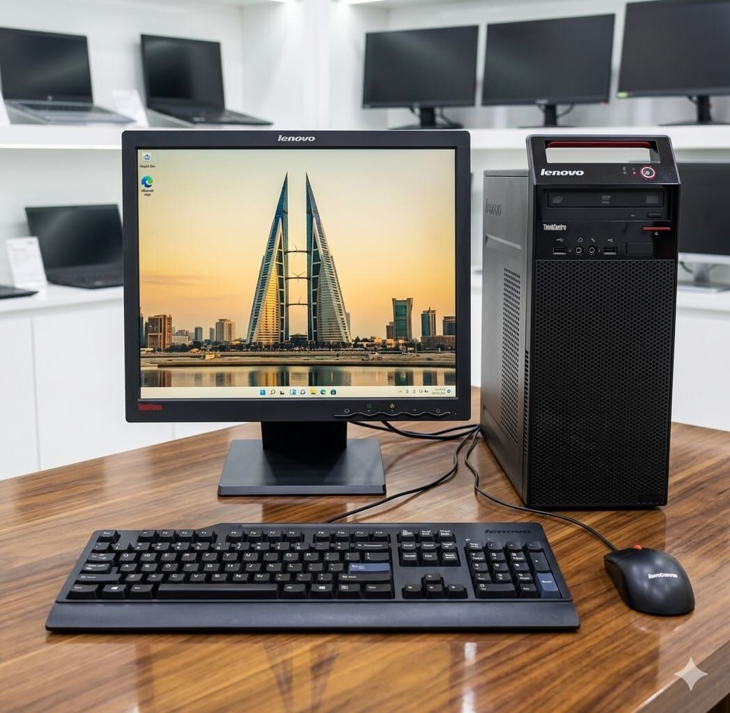 Muharraq, Computers, BHD 29,  Lenovo Core I3 Computer Set With Lenovo Monitor 500GB Hard Drive Ready To Use Win 10 Pro