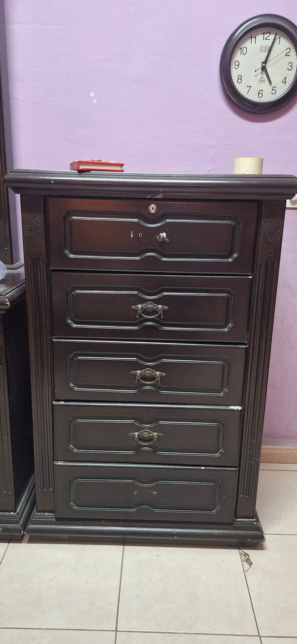 Dammam, Furniture, SAR 700,  Heavy Wood Bedroom Set For Sale