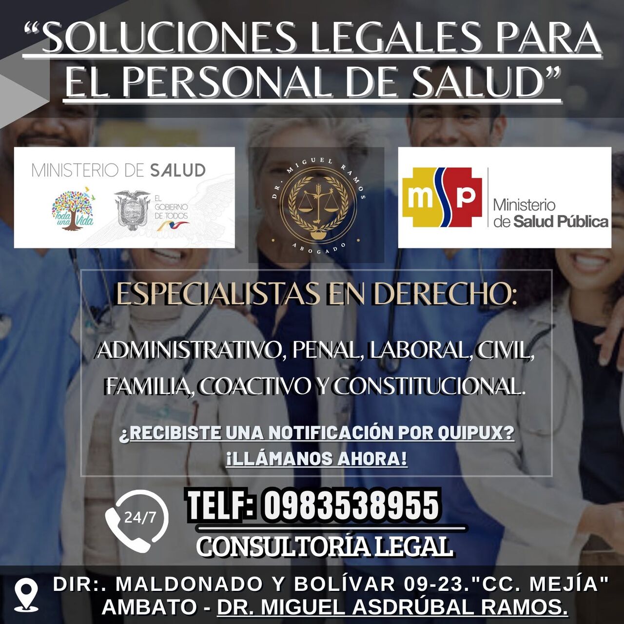 Quito, Legal, Soluciones Jurídicas Ramos Y Asociados - Abogados. Ambato-Ecuador