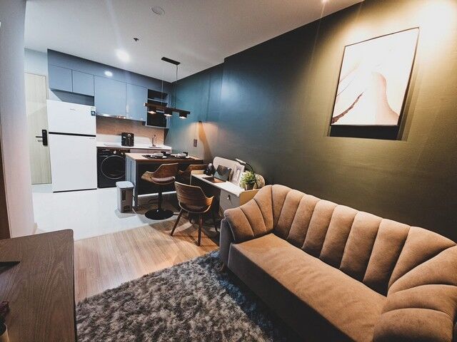 Bangkok, Villas, THB 18500,  34 Sq. Meter,  For Rent Condo For Rent: Skyrise Avenue Sukhumvit 64, 30th Floor, River Curve View.