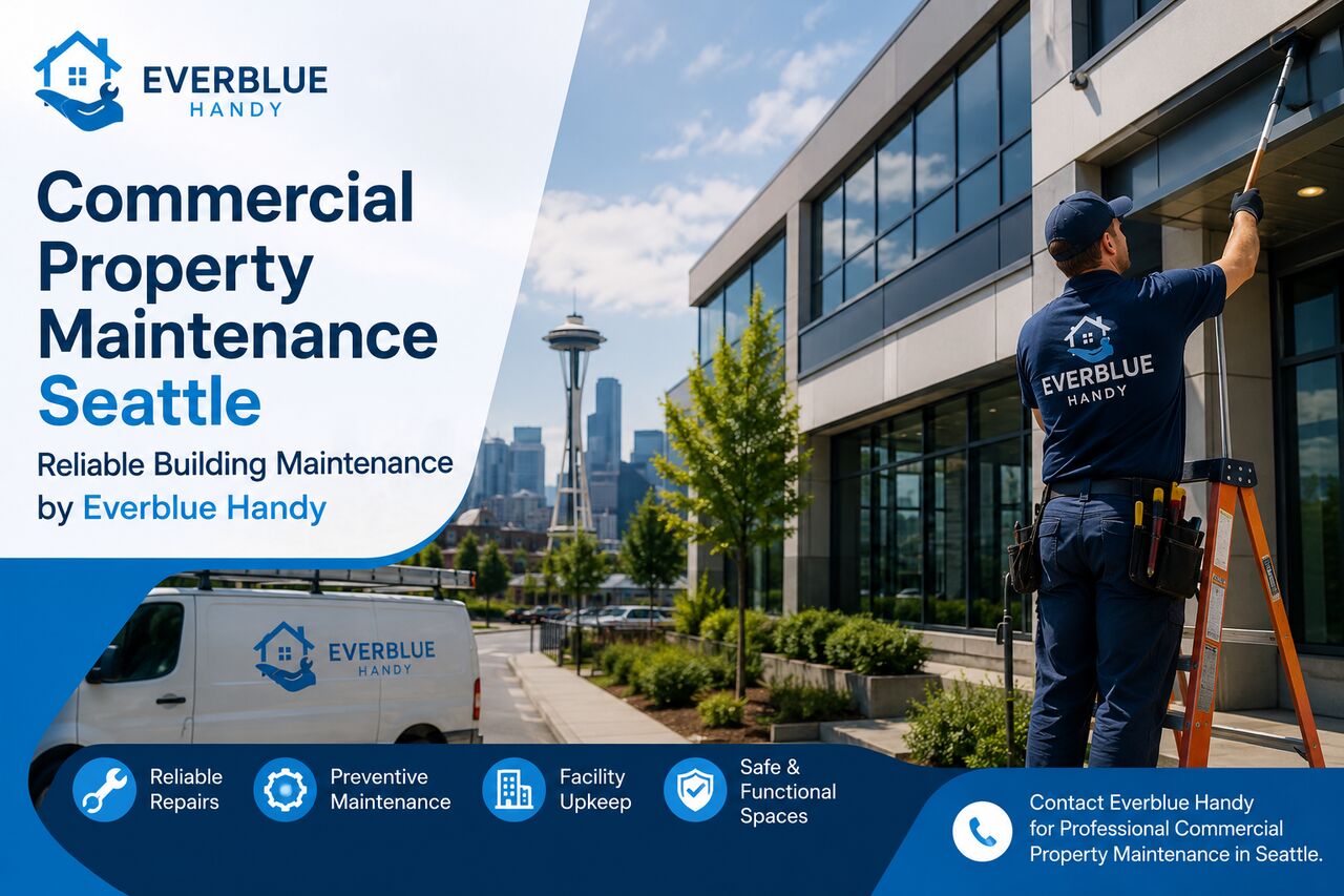 Seattle, Business, Commercial Property Maintenance Seattle | Reliable Building Maintenance By Everblue Handy