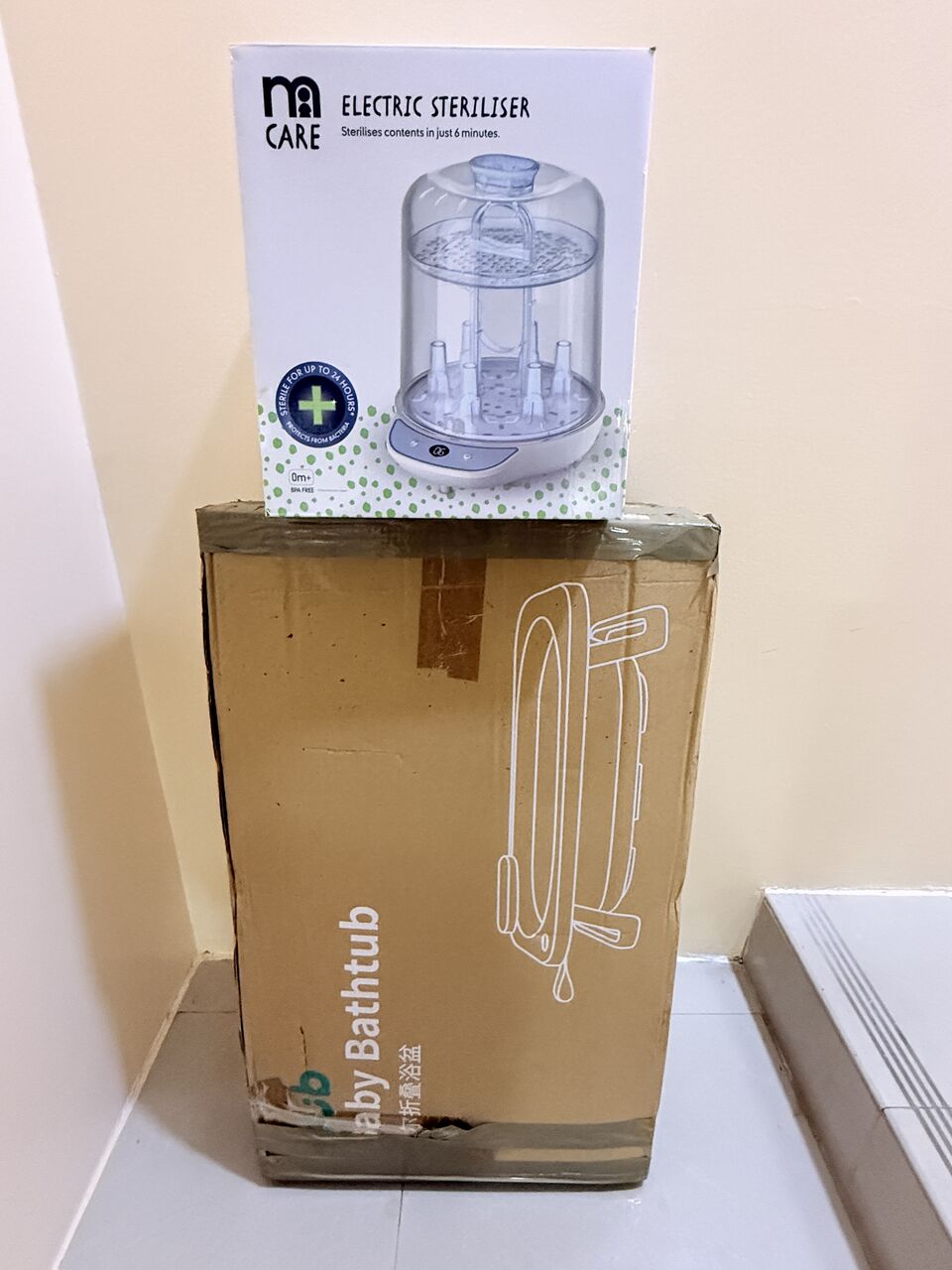 Hoora, Baby & Kid Stuff, BHD 15,  For Sale Electric Bottle Sterilizer And Baby Bathtub