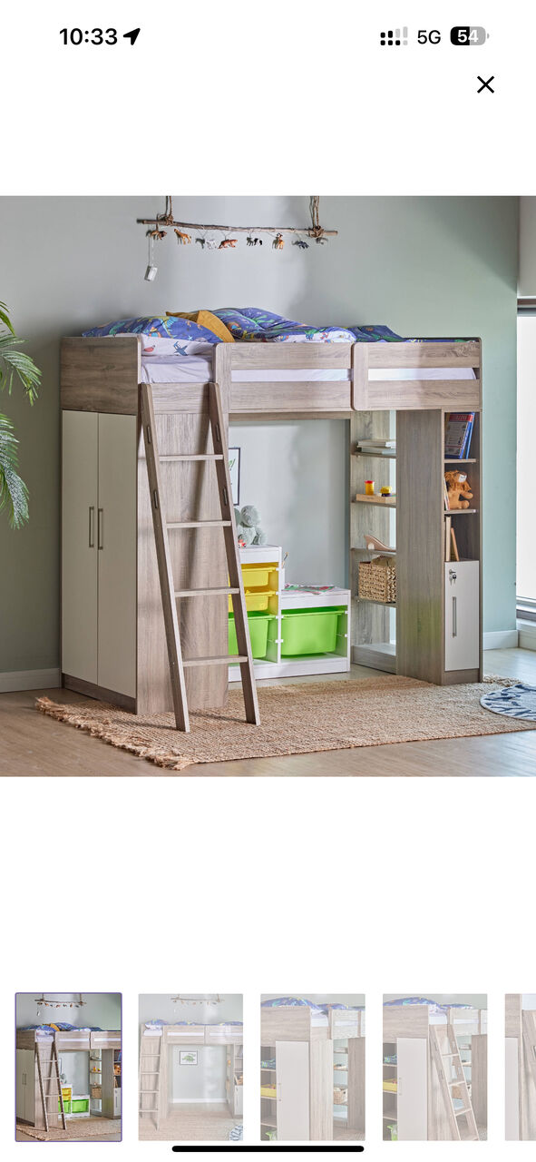 Al Rakah Al Janubiyah, Furniture, SAR 850,  Kids Loft Bed From Homecenter