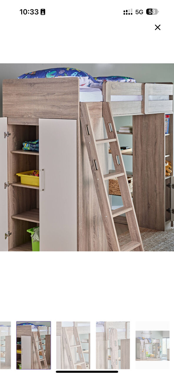 Al Rakah Al Janubiyah, Furniture, SAR 850,  Kids Loft Bed From Homecenter