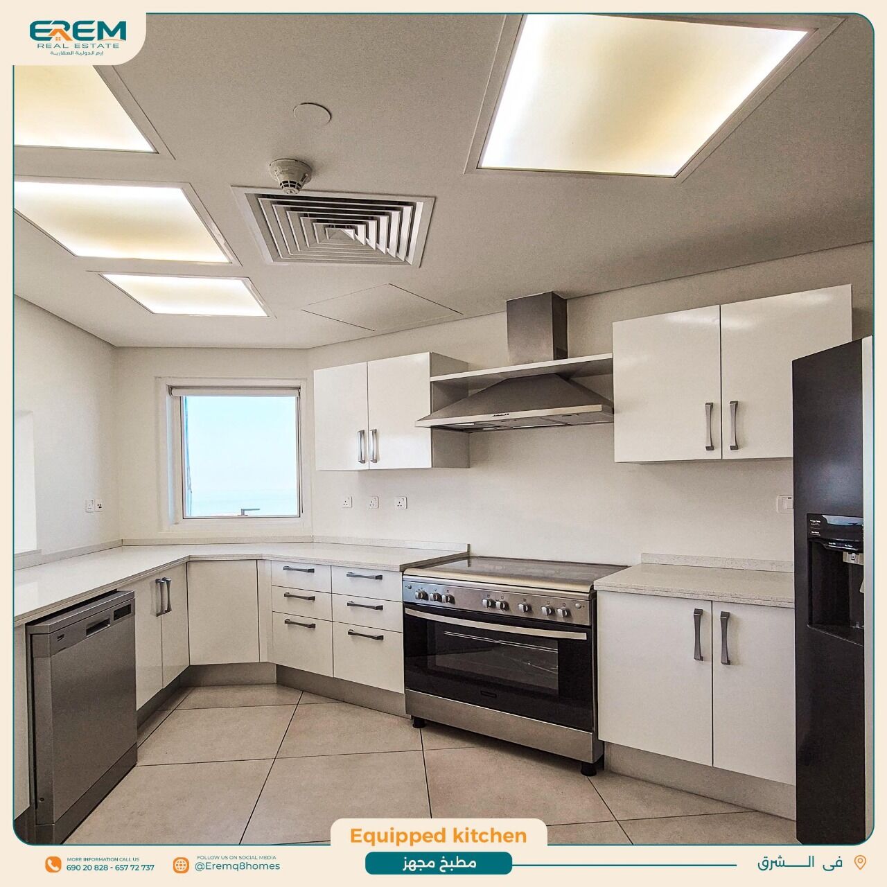 Sharq, Apartments, Flats, Houses & Villas, KWD 1000/month,  3 BR,  170 Sq. Meter,  For Rent An Apartment In Sharq With Sea View