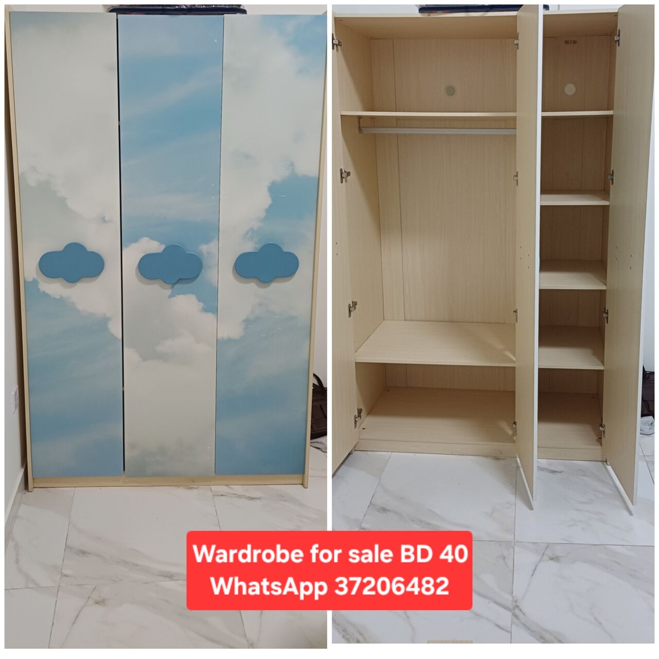 Riffa, Furniture, BHD 40,  ✅️ Wardrobe For Sale In Good Condition With Delivery