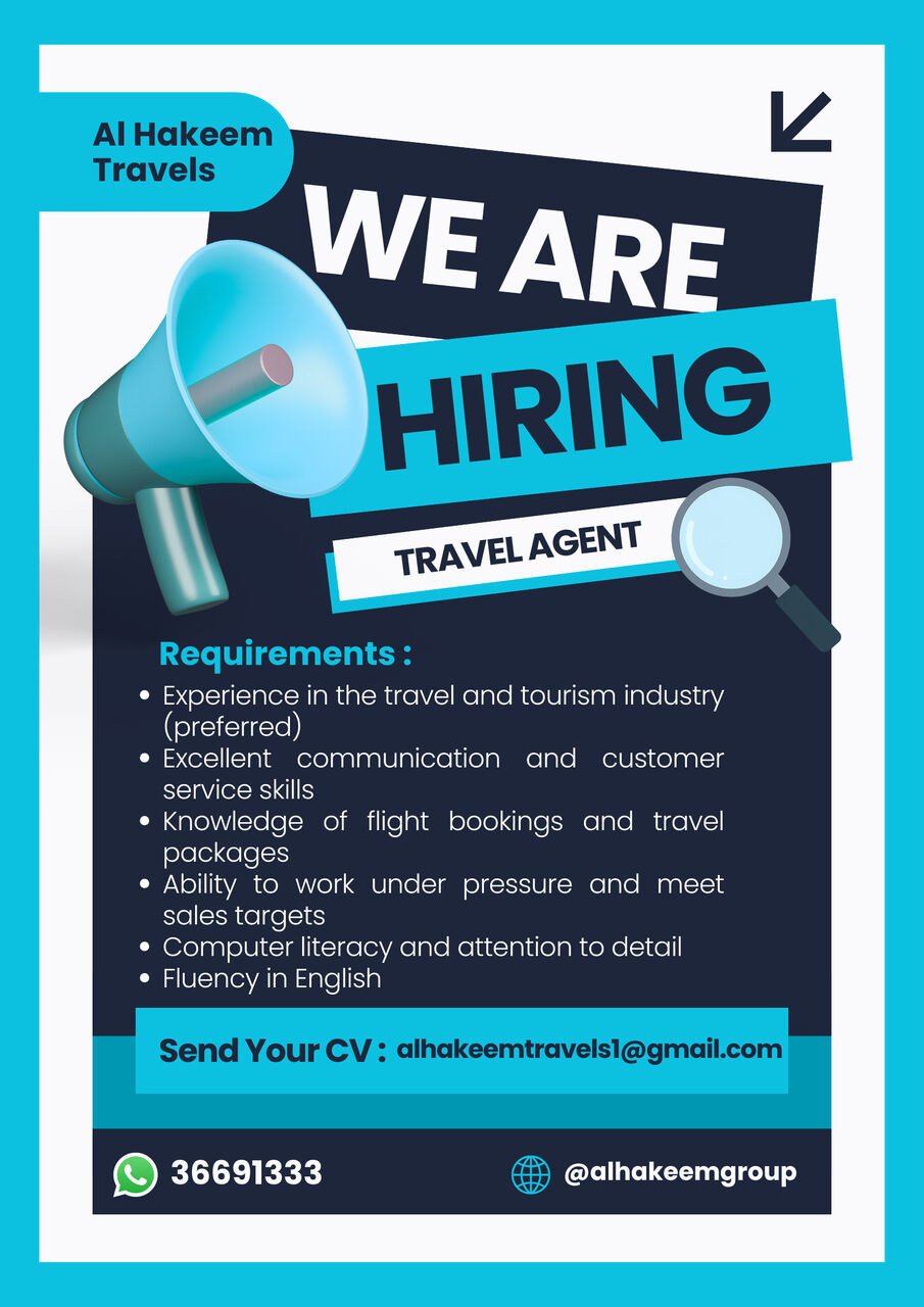 Hoora, Jobs, Travel Agent