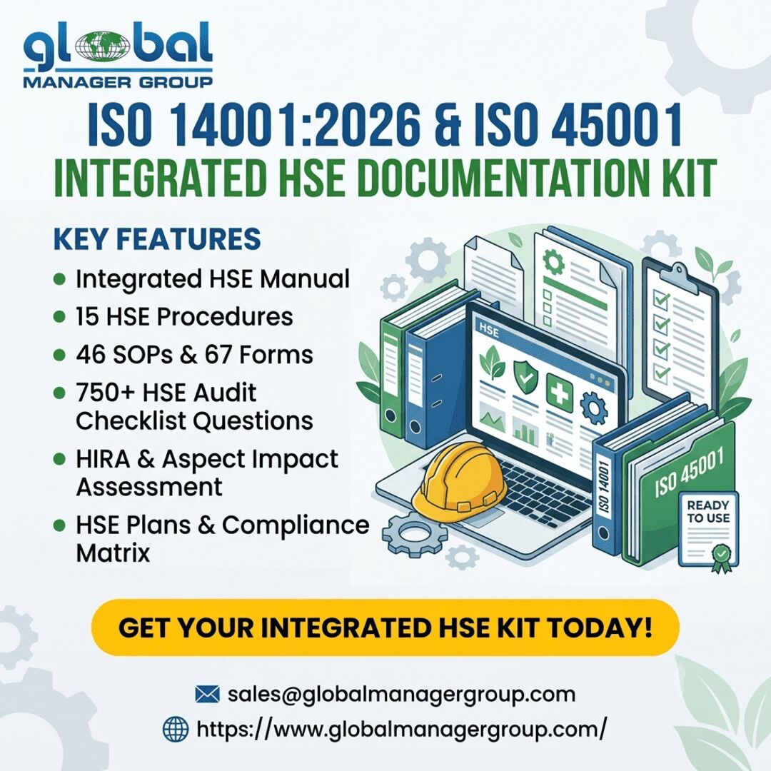 Los Angeles, Business, Ready To Use ISO 14001:2026 & ISO 45001 HSE Documents