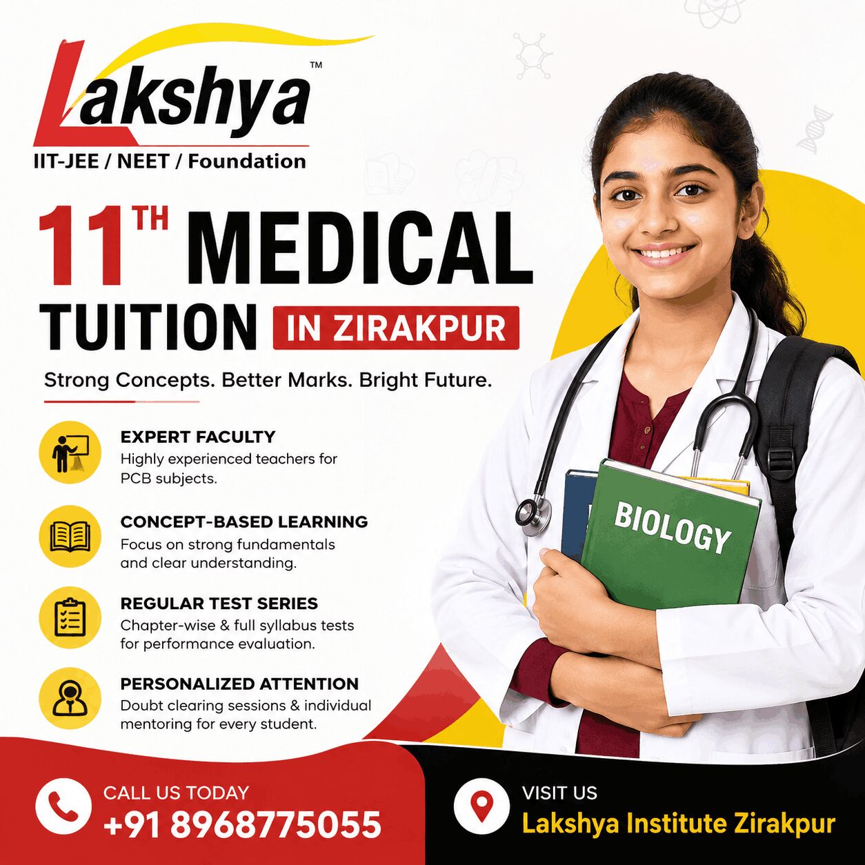 Chandigarh, Lessons Offered, 11 Medical Tuition In Zirakpur With Experienced Faculty