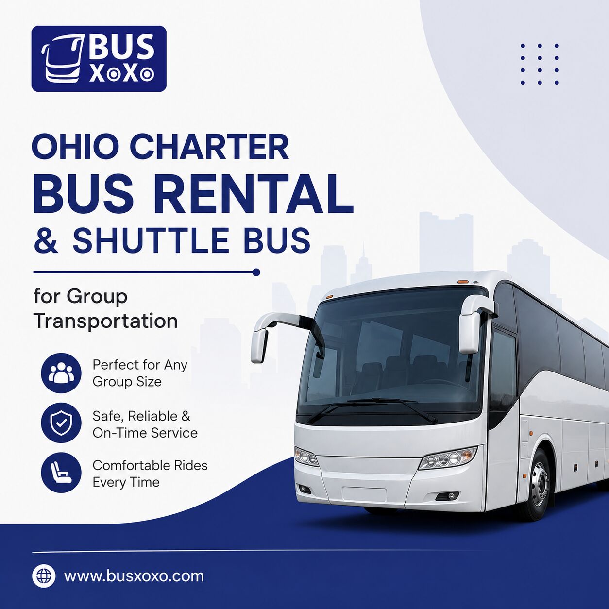 New York, Travel, Ohio Charter Bus Rental & Shuttle Bus For Group Transportation
