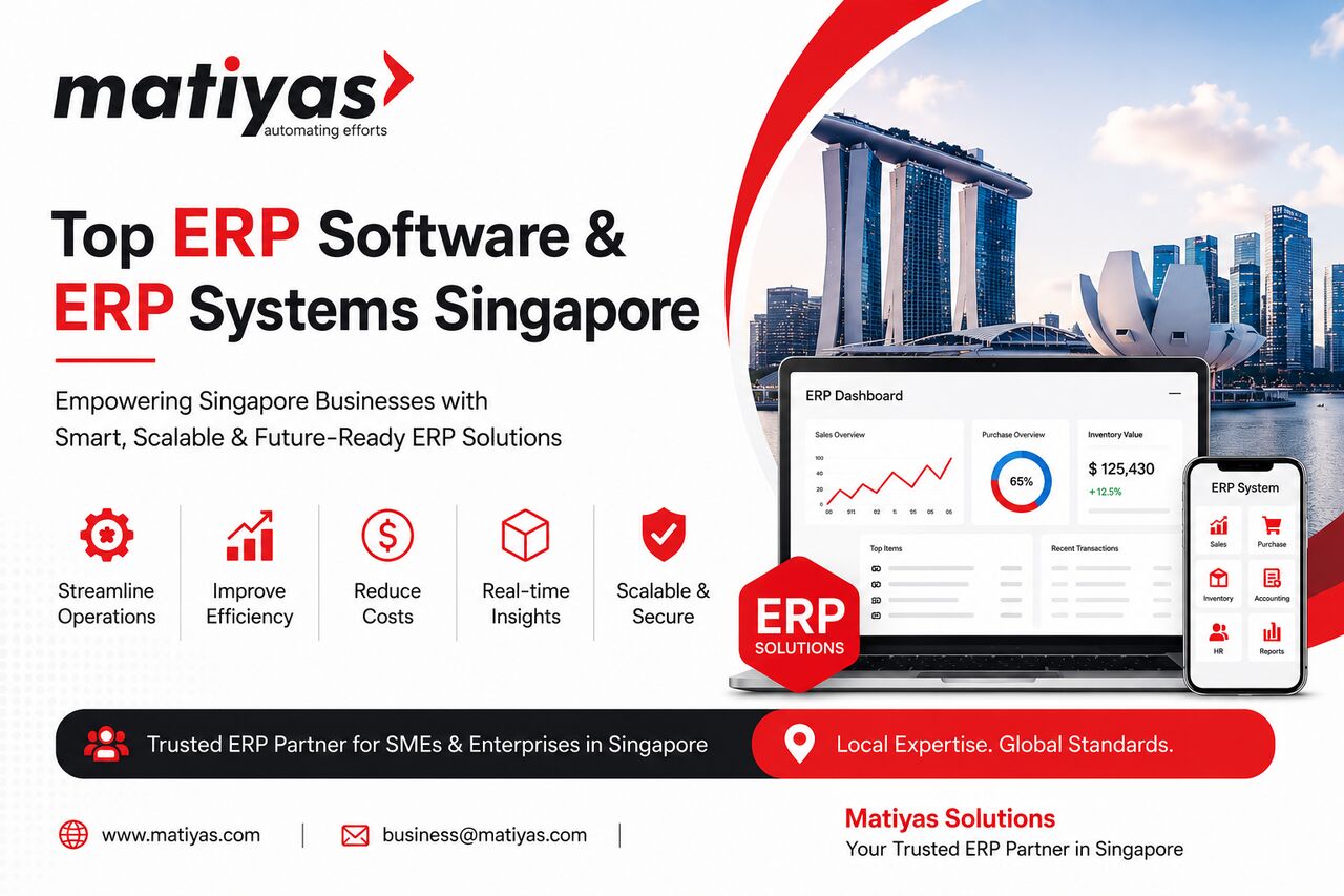 Singapore, Software, SGD 1,  Top ERP Software & ERP Systems Singapore | Matiyas Solutions