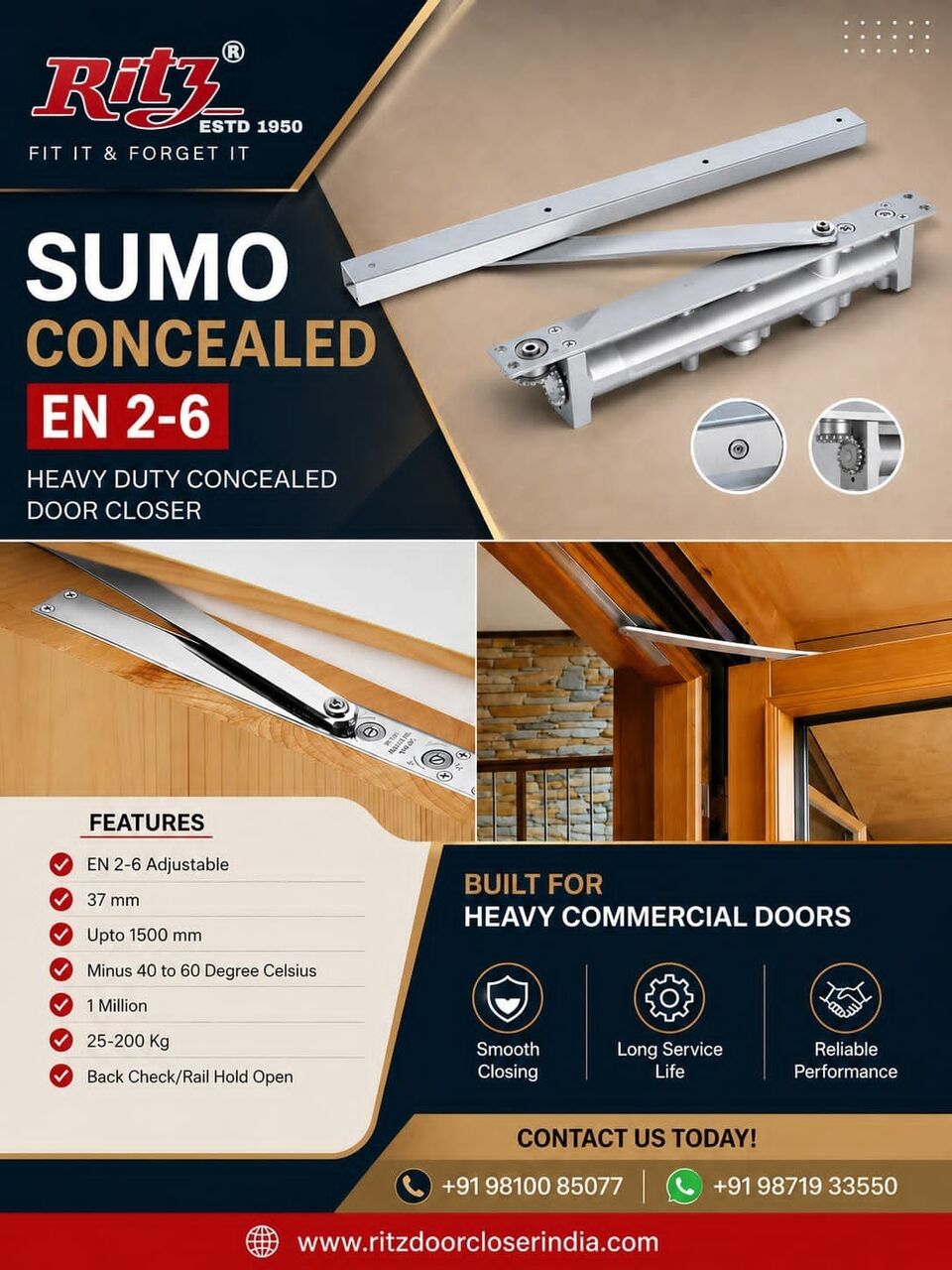 Mumbai, Heavy Equipment, SUMO Concealed Door Closer