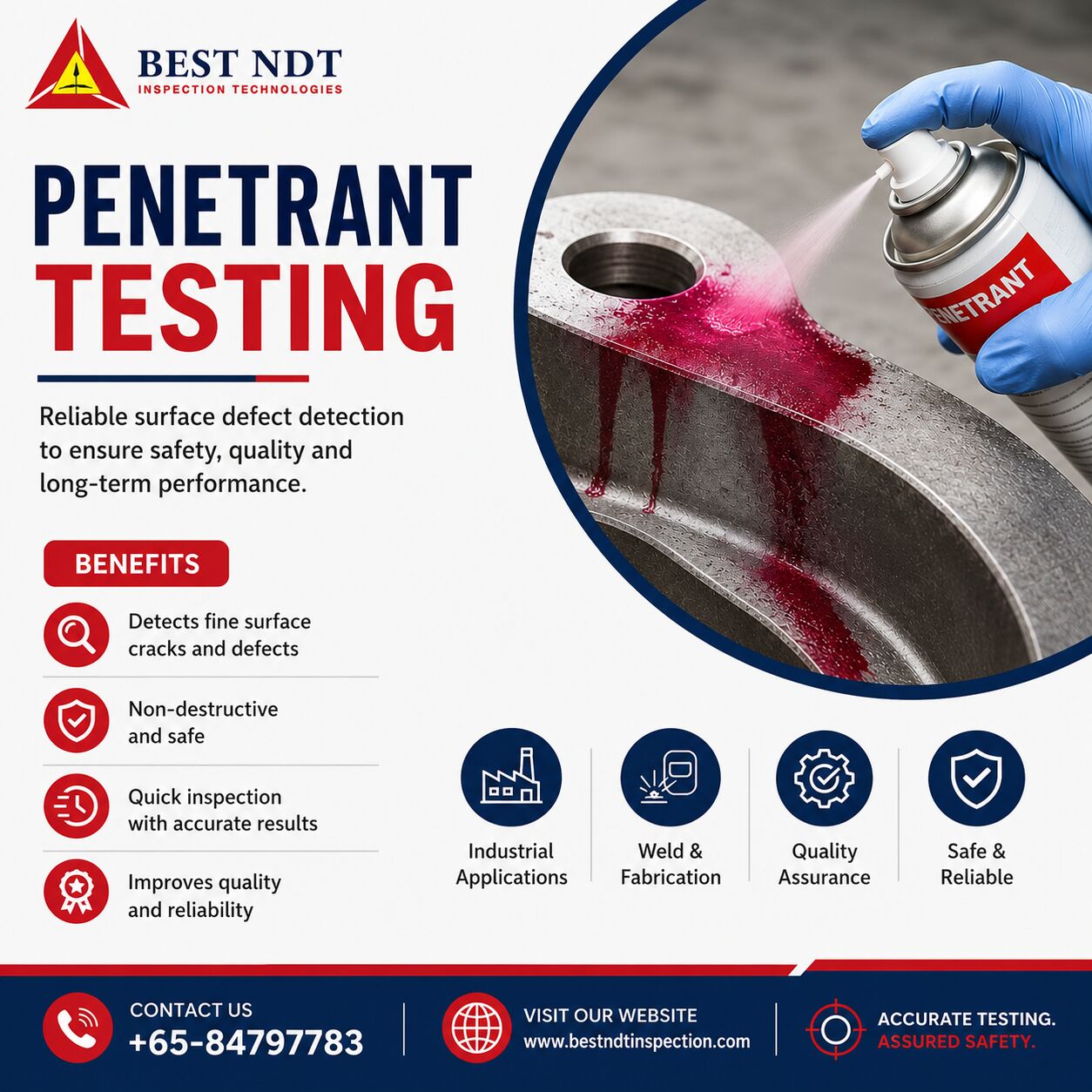 Singapore, Business, Reliable Penetrant Testing For Accurate Surface Defect Detection