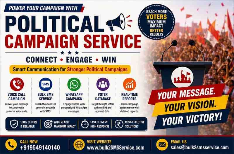 Gurugram, Business, Political Campaign Messaging Service For Fast And Effective Voter Outreach