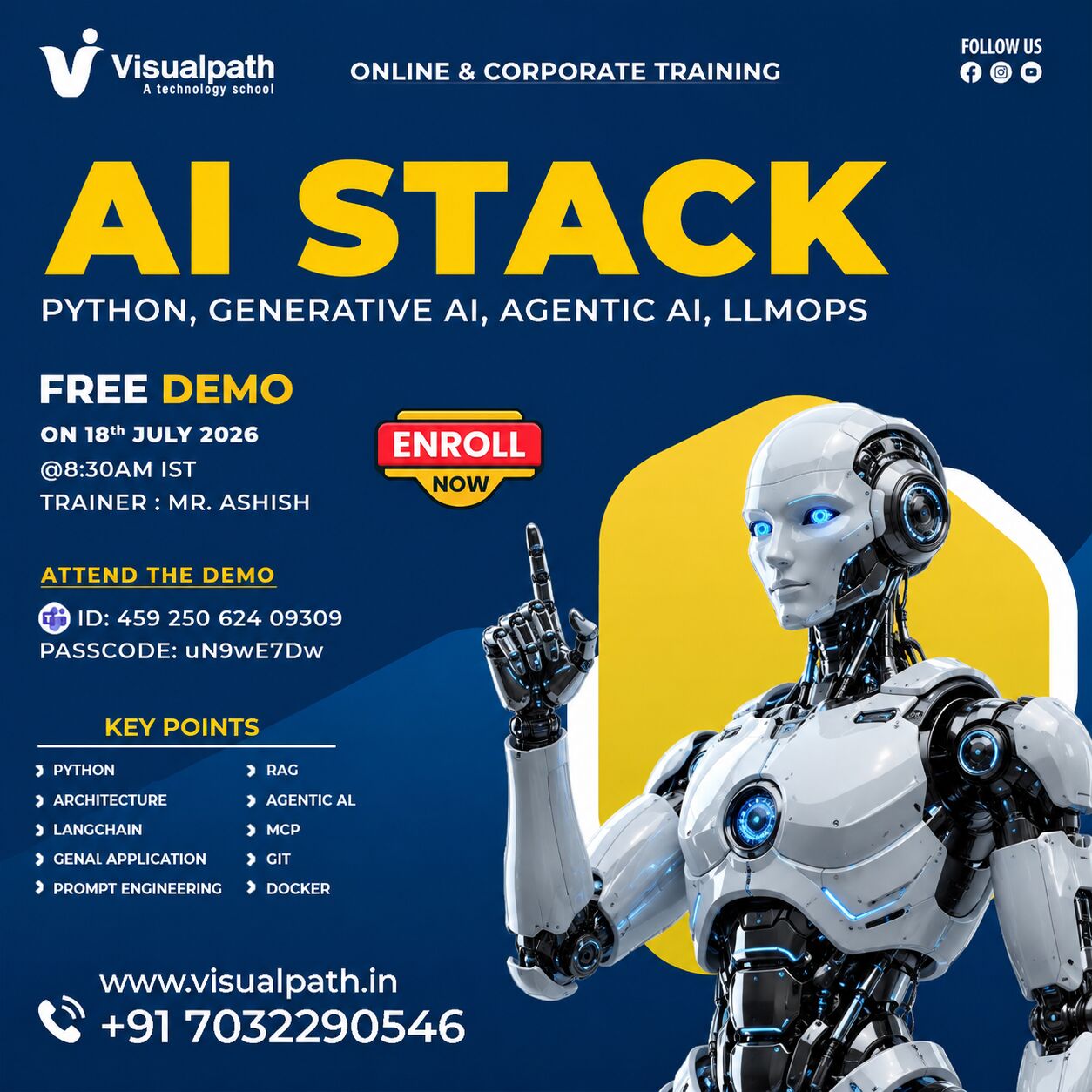 Hyderabad, Education, AI STACK Course Online - FREE LIVE DEMO SESSION