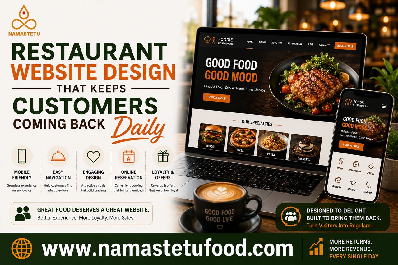 Indore, Business, Restaurant Website Design That Keeps Customers Coming Back Daily