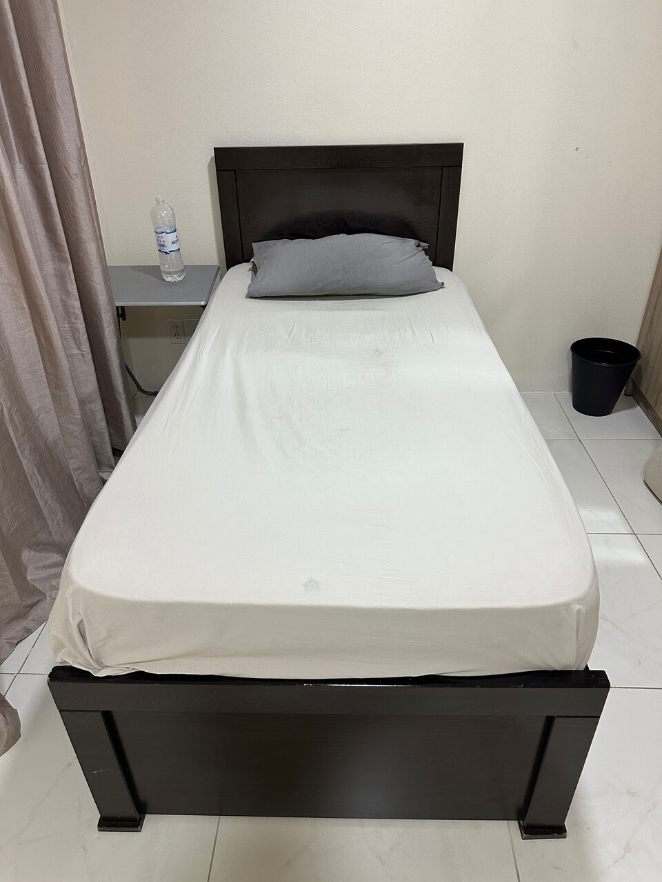 Khobar, Furniture, SAR 425,  Matching Single Bed With Mattress & 2-Door Wardrobe Set - Al Khobar