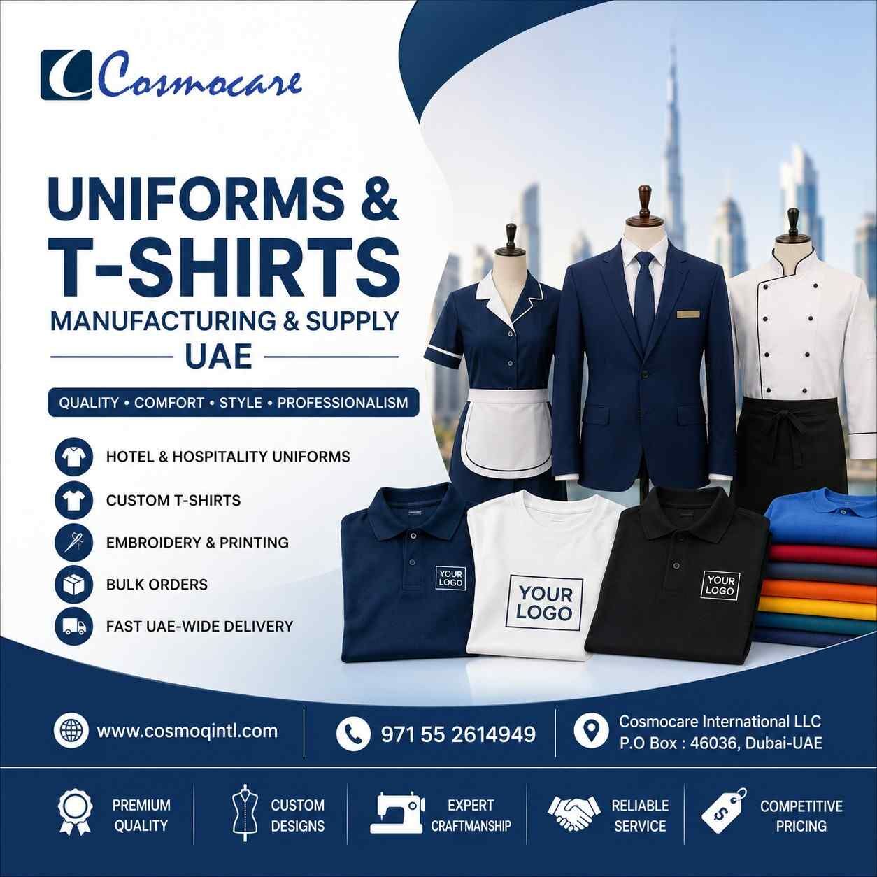 Dubai, Business, Hotel Uniform Supplier In UAE | Premium Hospitality Uniforms