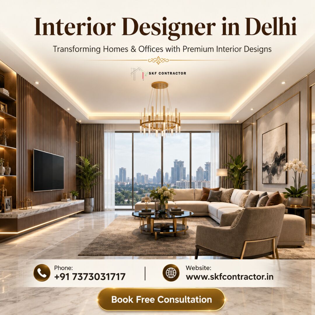 New Delhi, Interior Design, Interior Designer In Delhi &ndash; Expert Interior Design Services By SKF Contractor
