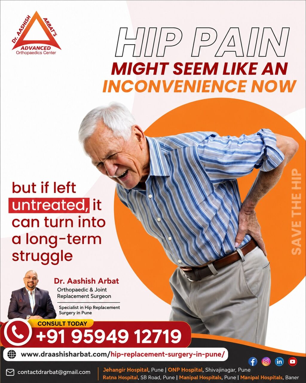 Mumbai, Health, Hip Replacement Surgeon In Pune Maharashtra India  - Dr. Aashish Arbat