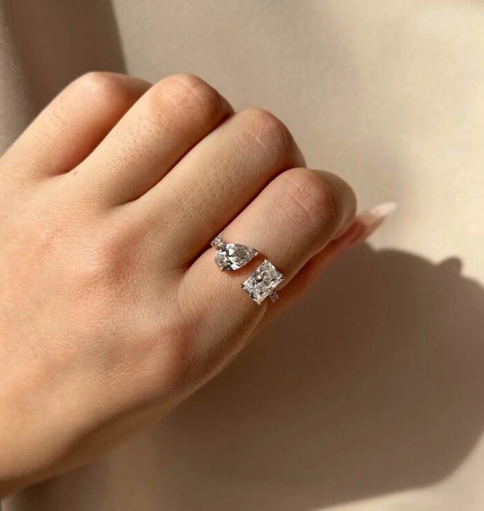 Sydney, Jewelry, Cuff Lab-Grown Diamond Ring