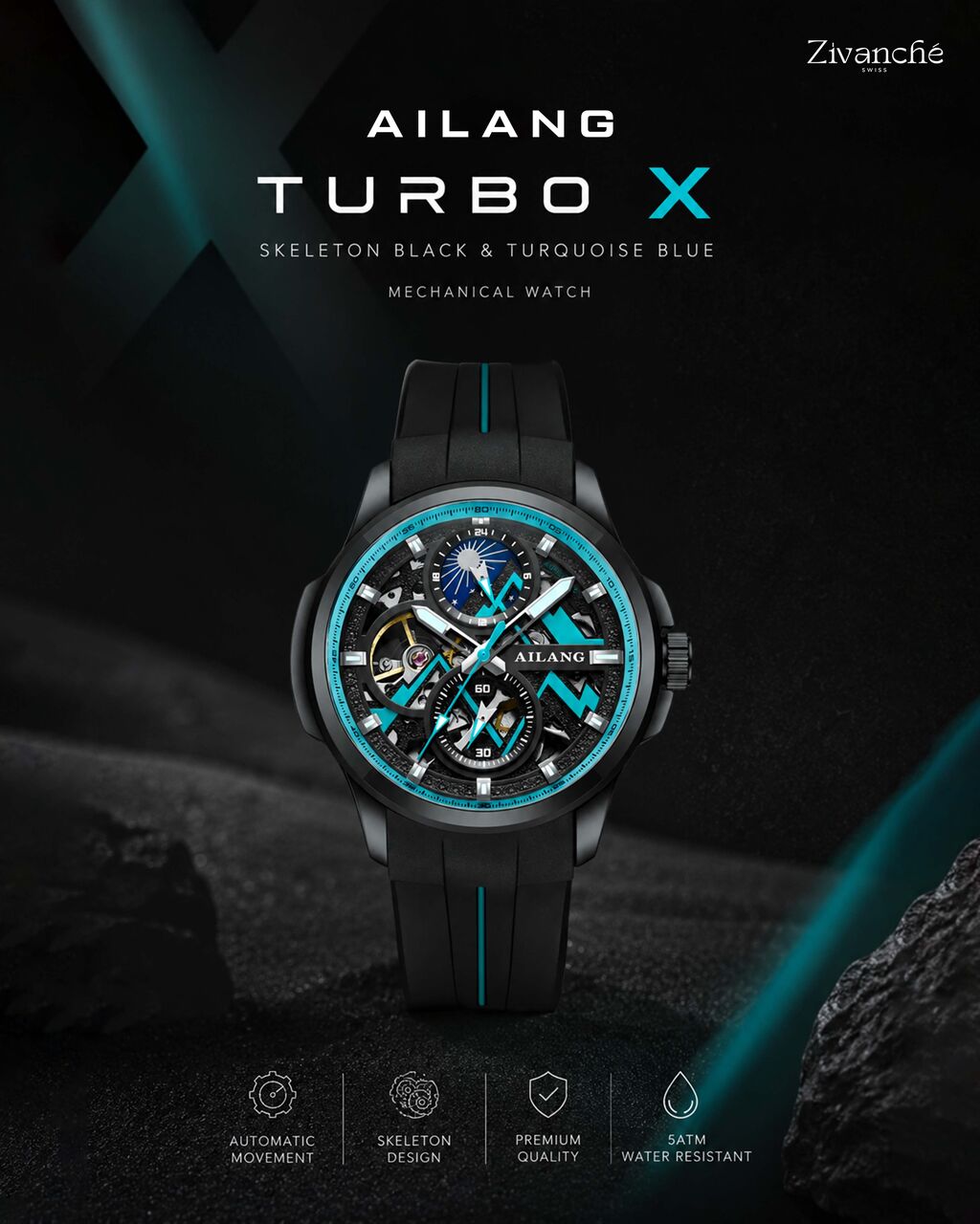 Mumbai, Watches, Exclusive Zivanche Luxury Watches With Automatic And Skeleton Watch Collections