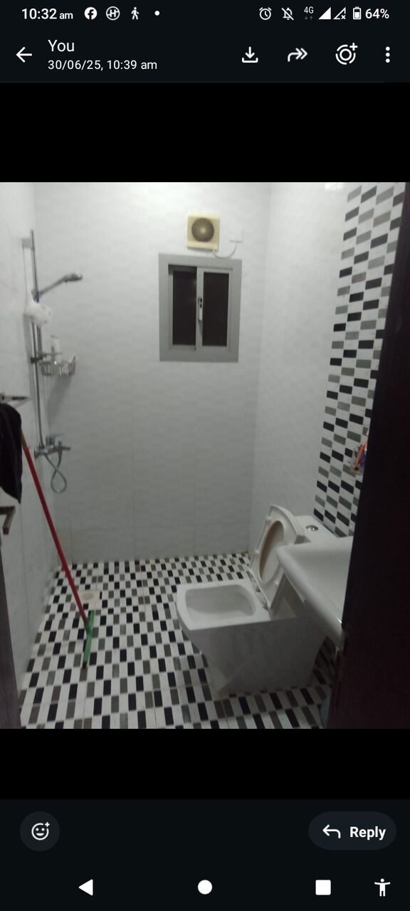 Manama, Rooms for Rent, BHD 150/month,  Furnished,  2Bedroom Fully Furnished Flat.. 1 Bedroom Available For Rent Attached Toilet