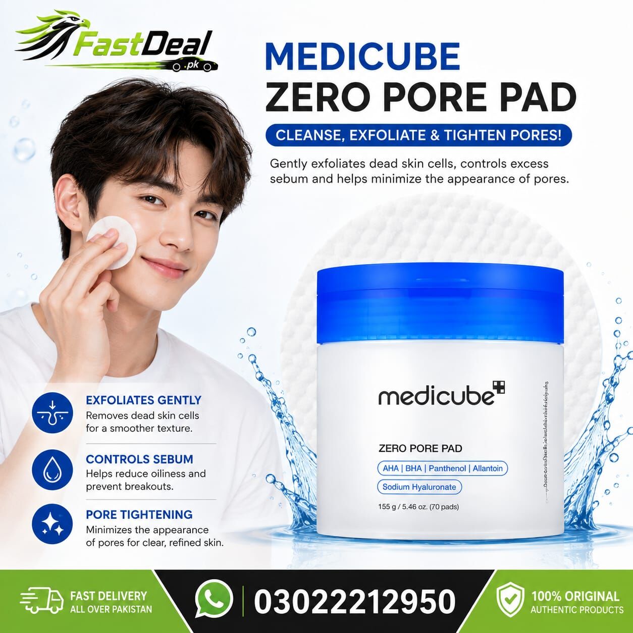 Karachi, Health & Beauty Items, PKR 6000,  Medicube Zero Pore Pad 2.0 &ndash; Korean Skincare Bestseller Now In Pakistan!