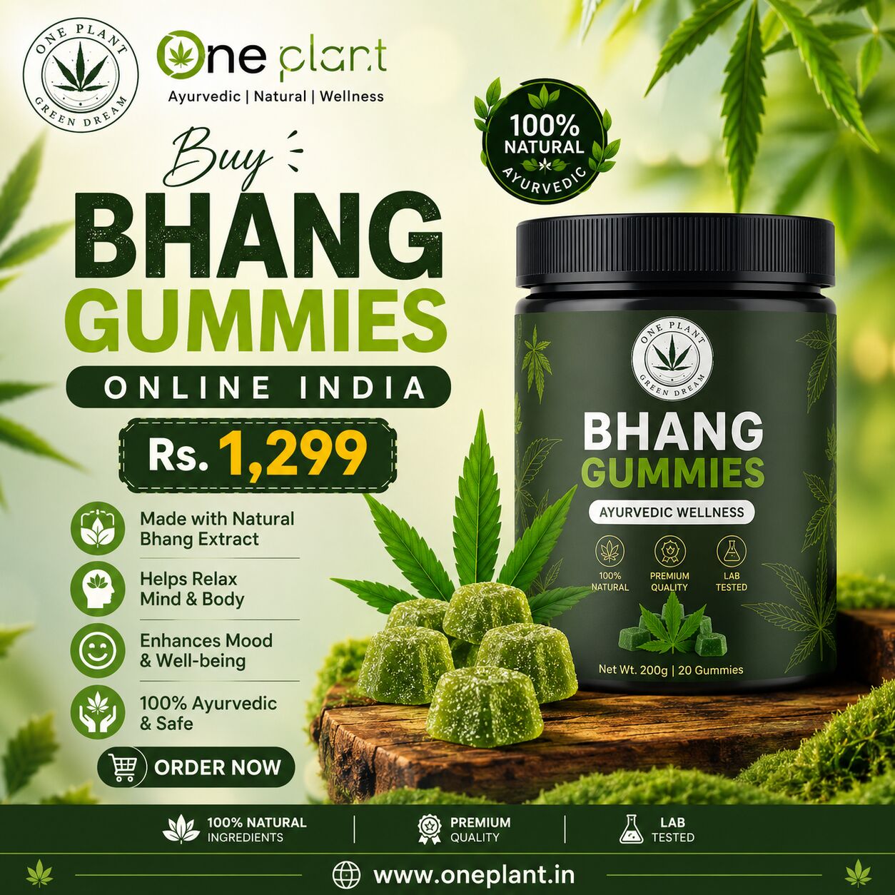 Jaipur, Business, Genuine Bhang Gummies Online | Price Rs. 1,299 - Oneplant