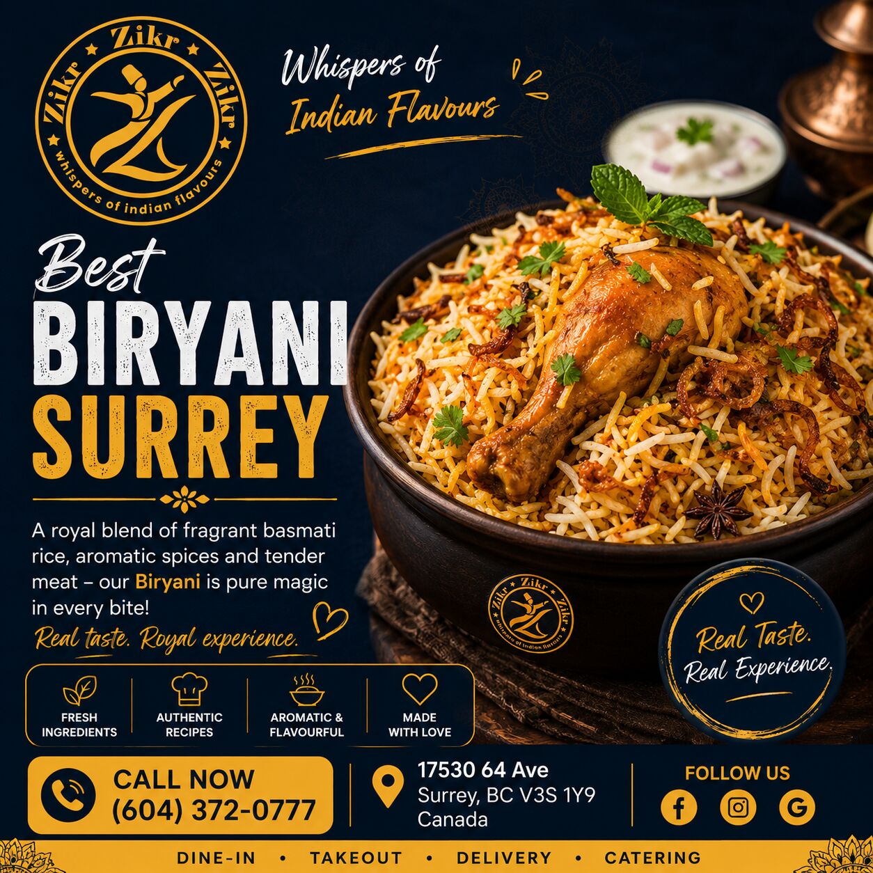 Surrey, Restaurants, Best Biryani Surrey
