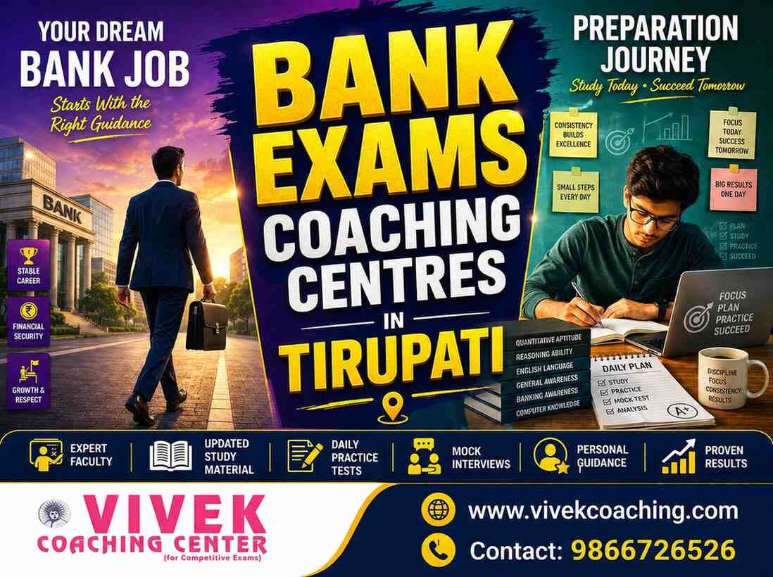 Kurnool, Education, Bank Exams Coaching Centres In Tirupati | Vivek Coaching Centre
