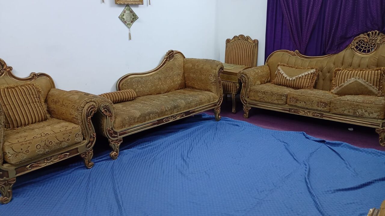 Jeddah, Furniture, SAR 600,  Golden Sofa Set