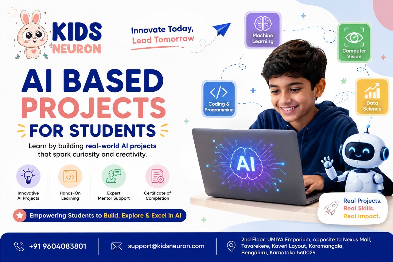 Bangalore, Education, AI Based Projects For Students | KidsNeuron Bangalore