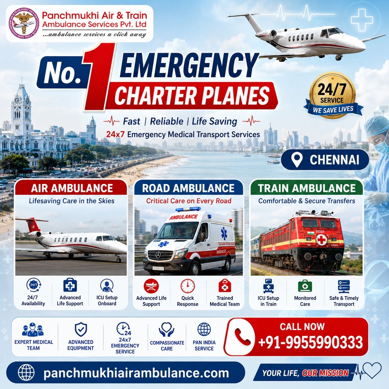 Chennai, Health, Panchmukhi Air And Train Ambulance In Chennai- Lifeline In Moments Of Emergency