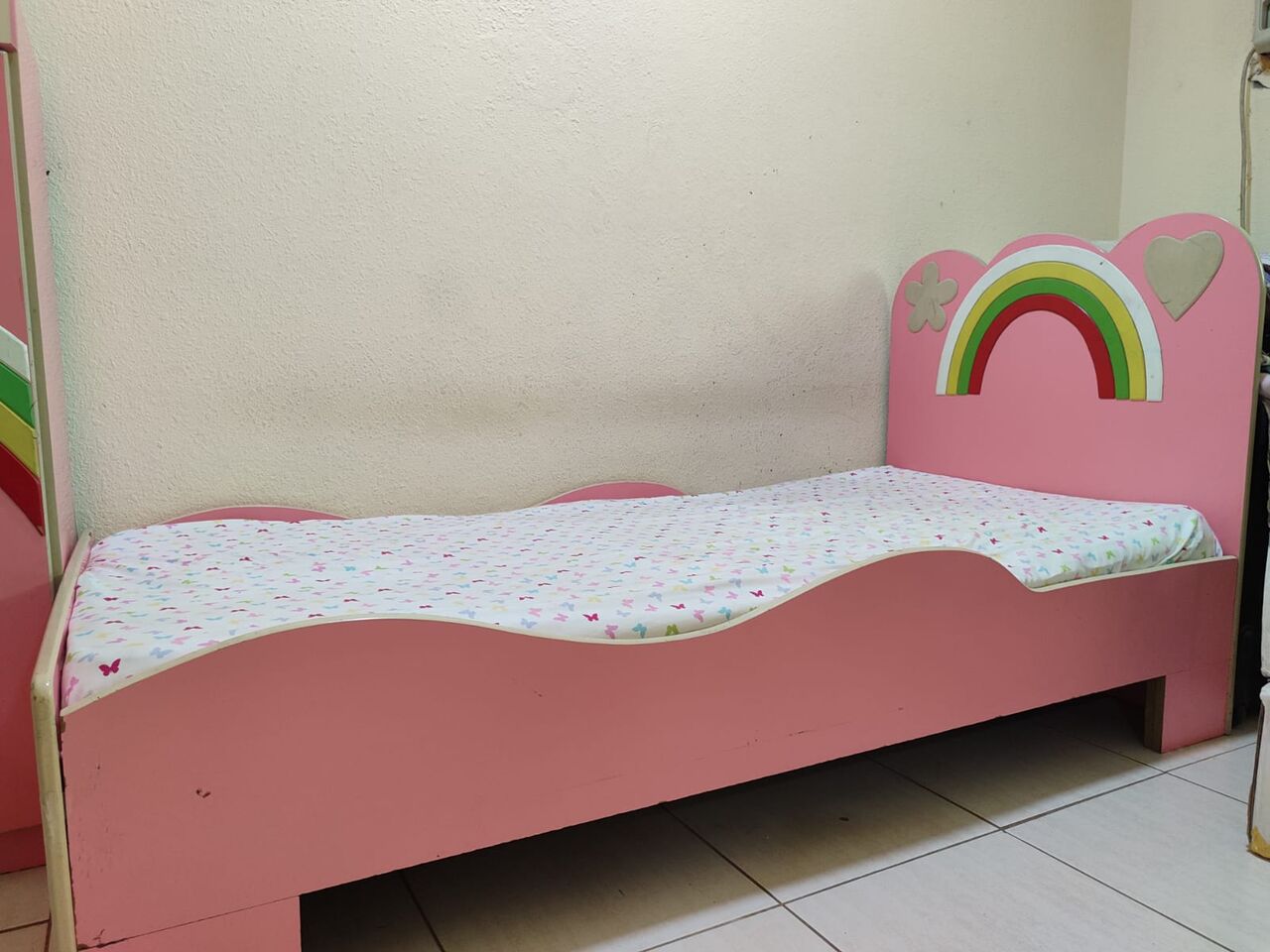 Jubail, Baby & Kid Stuff, SAR 125,  Girls Single Bed With Small Wardrobe