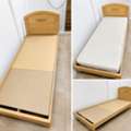 SAR 280,  Wooden Bed Frame And Bed For Sale ( Single)
