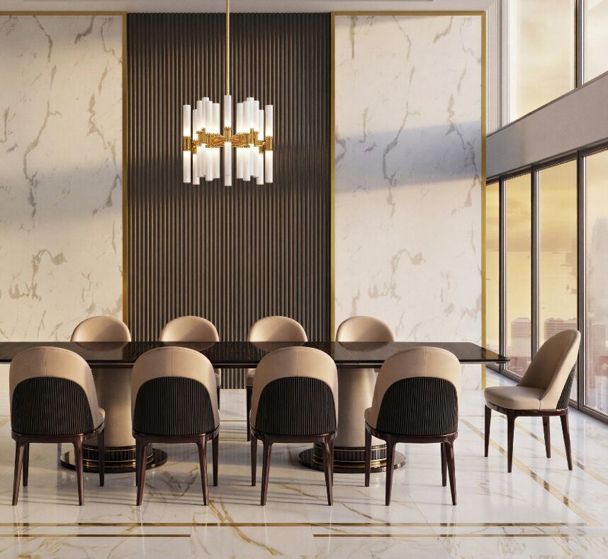 Dubai, Furniture, AED 35060,  Perfect Luxury Dining Table Set For Our UAE Homes | Interiors Furniture In Dubai