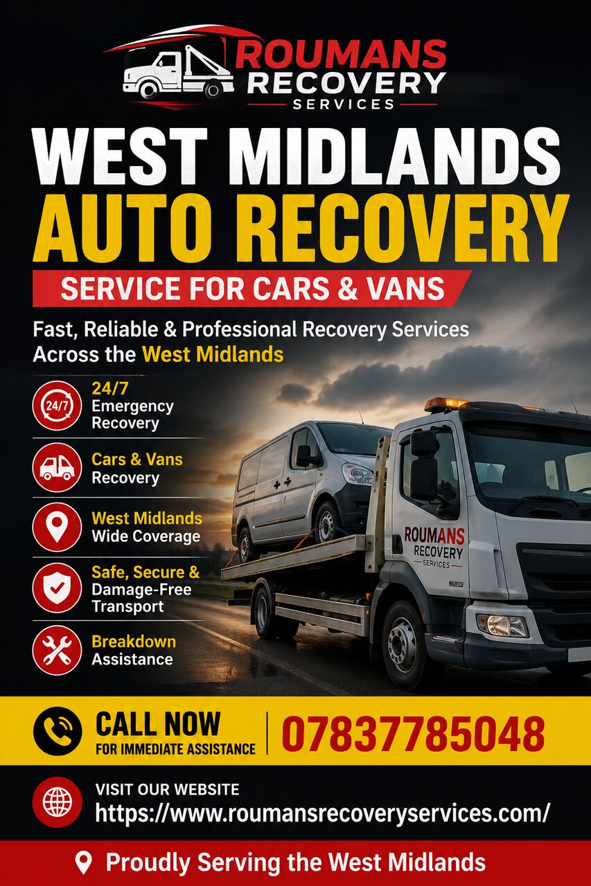 London, Business, West Midlands Auto Recovery Service For Cars & Vans