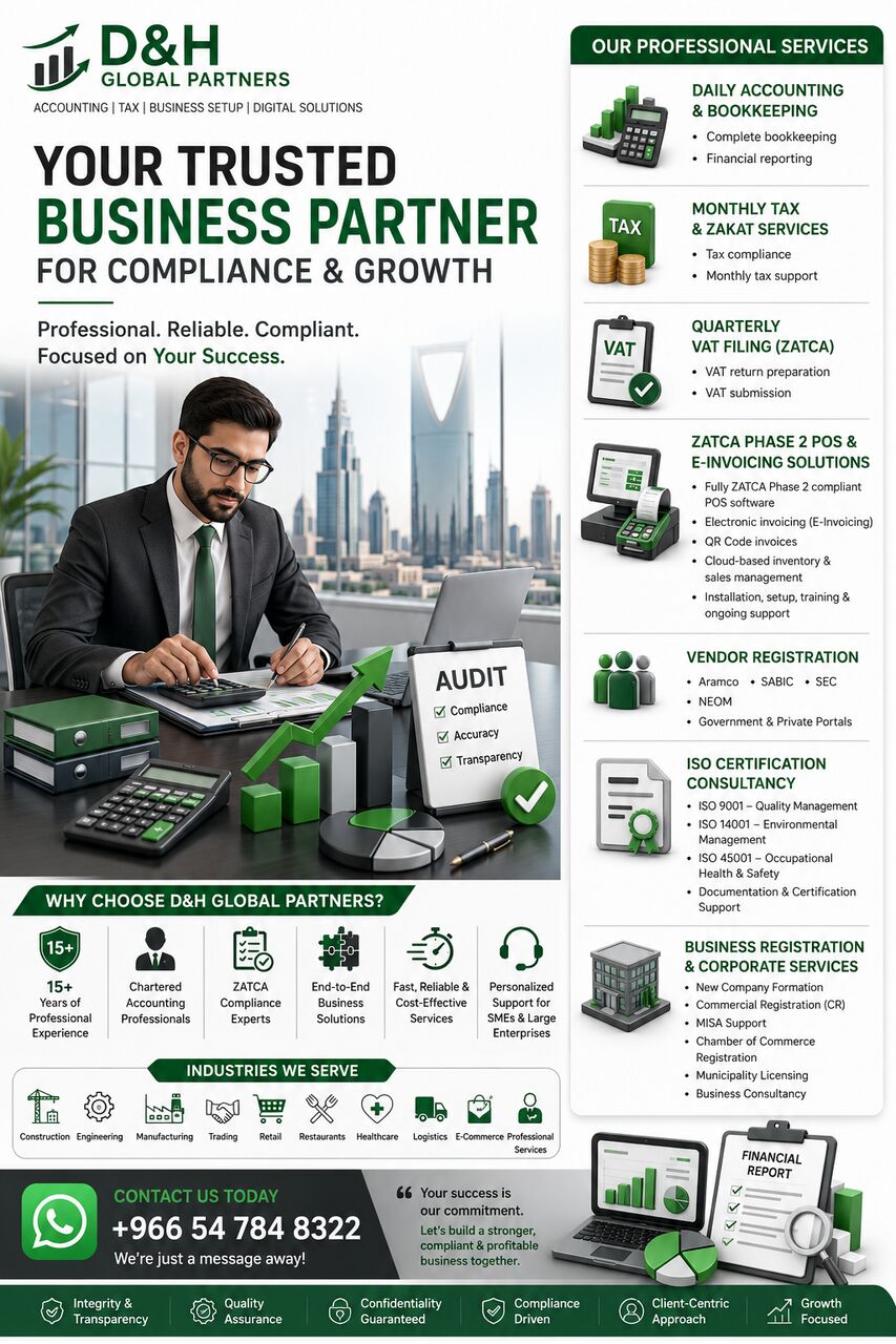 Jubail, Tax Preparation, Professional Tax & Accounting Consulting Services