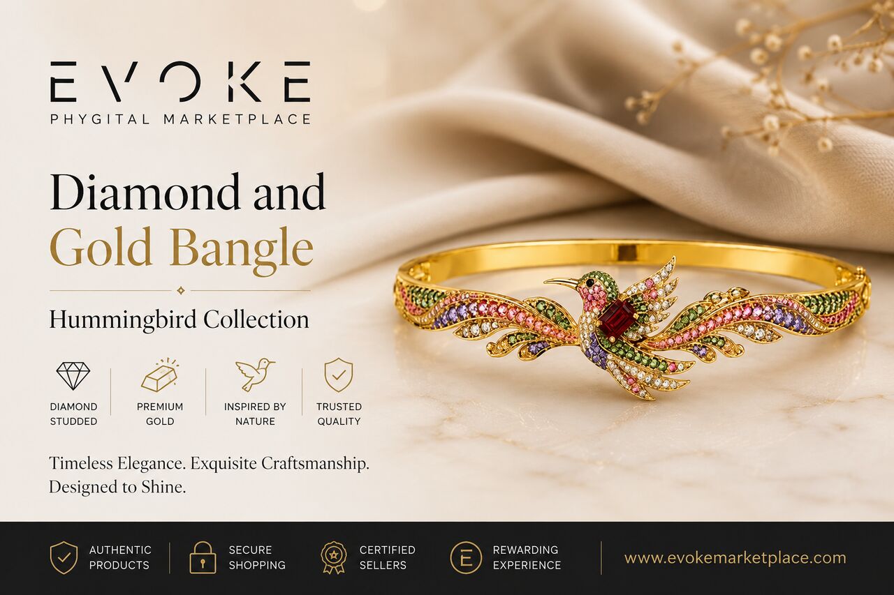 New York, Jewelry, USD 9191,  Diamond And Gold Bangle &ndash; Hummingbird Collection | Luxury Designer Jewelry