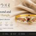 USD 9191,  Diamond And Gold Bangle &ndash; Hummingbird Collection | Luxury Designer Jewelry