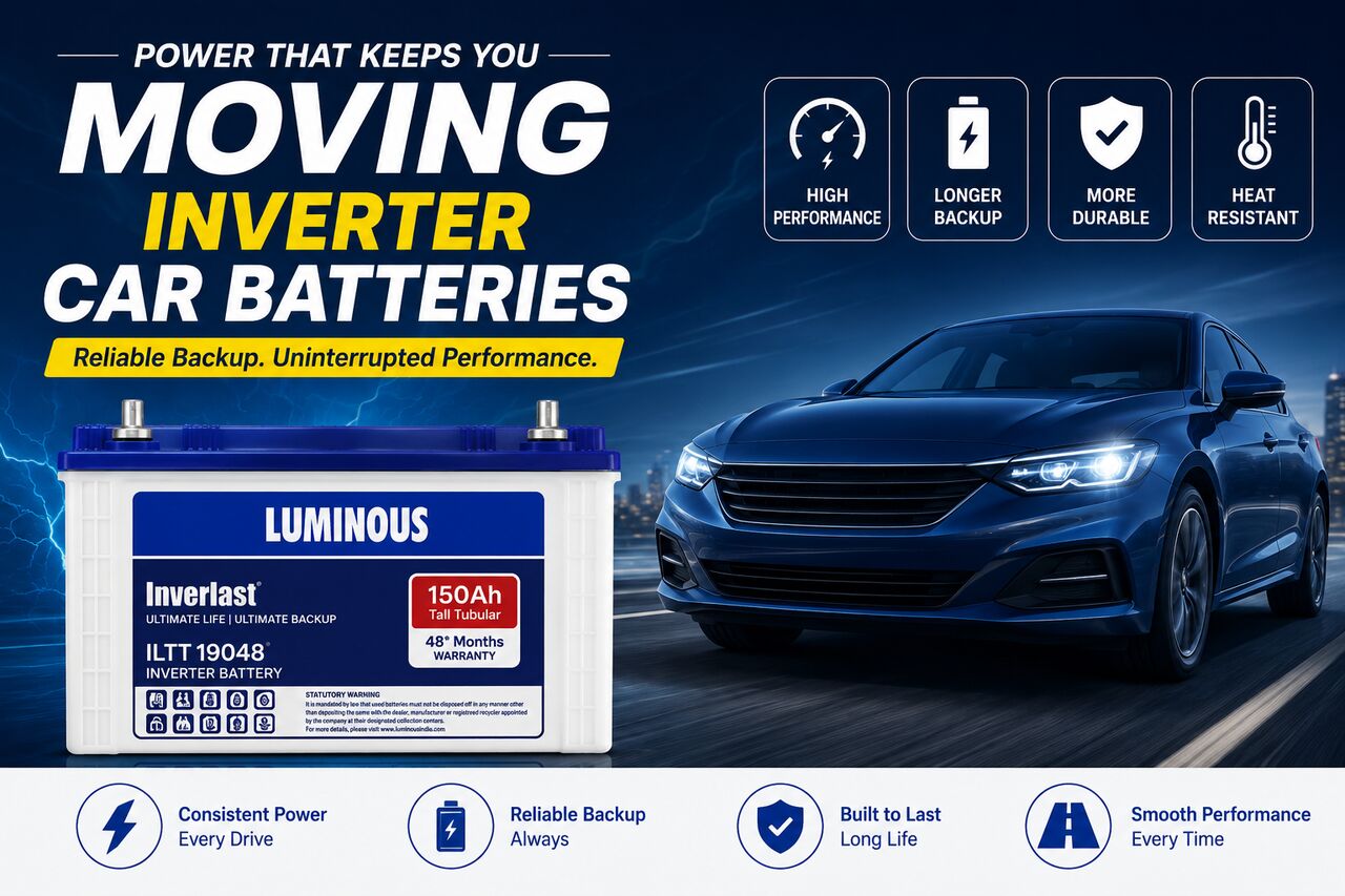 Mumbai, Automotive, Buy Luminous Inverter Batteries In Palam | Jangra Batteries & Solar Systems LLP