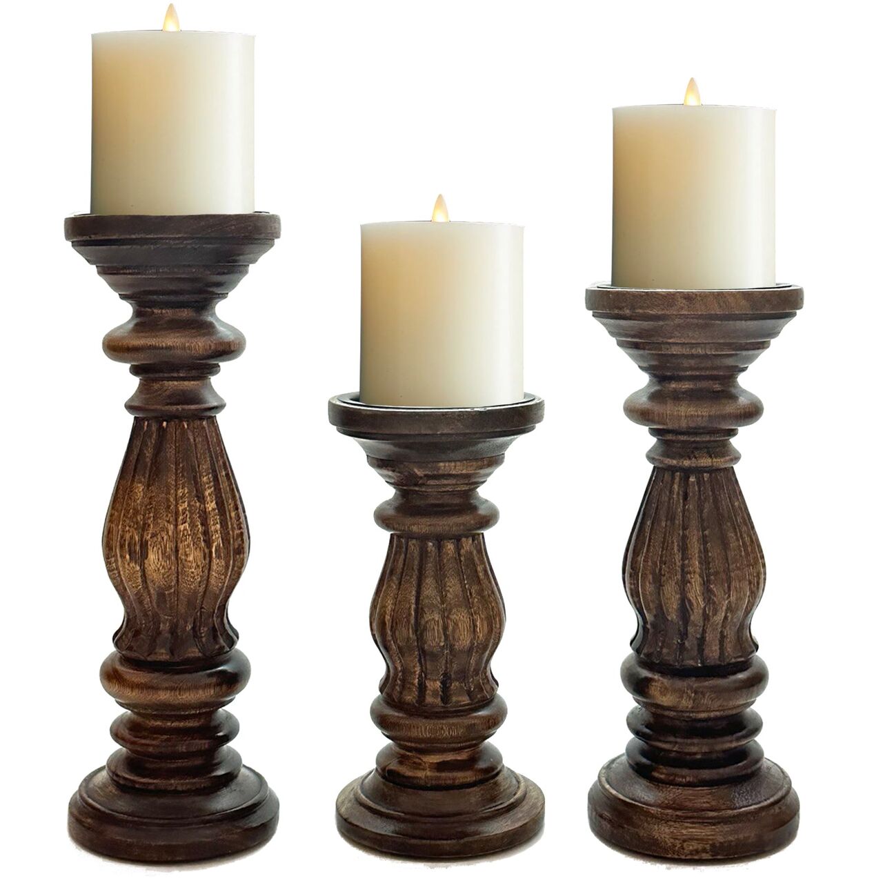 New York, Household Items, USD 32,  Buy Stylish Wooden Candle Holders Online For Everyday Home Décor