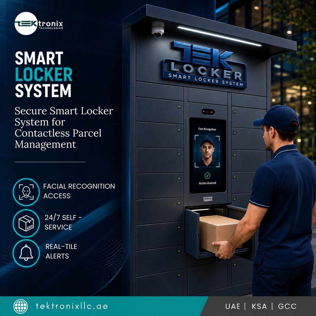 Dubai, Technical, Multiple Access Methods. One Contactless Smart Locker In The UAE