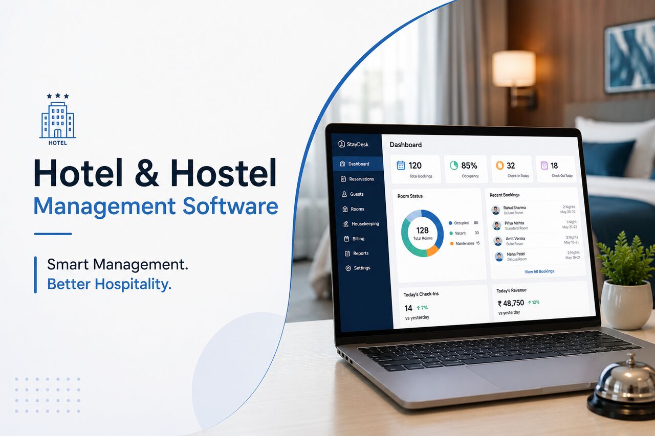 Mumbai, Software Development, Make Hotel Management Easier With Hotel & Hostel Management Software